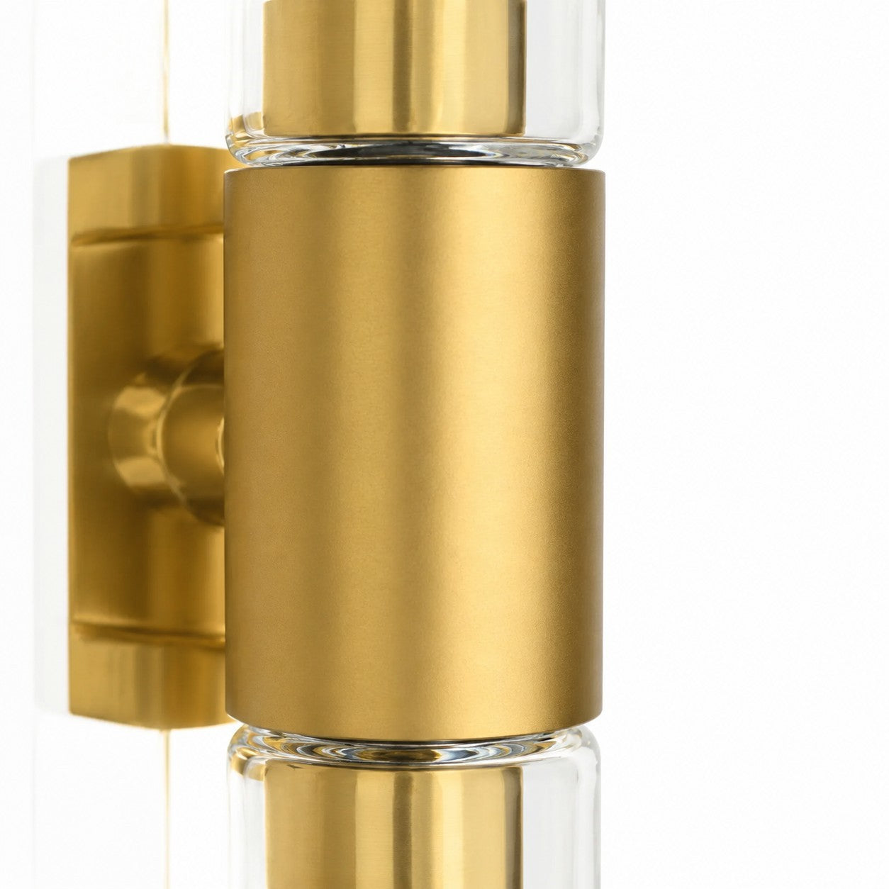 Zeylen Frances Water Ripple Glass Double Tube Sconce
