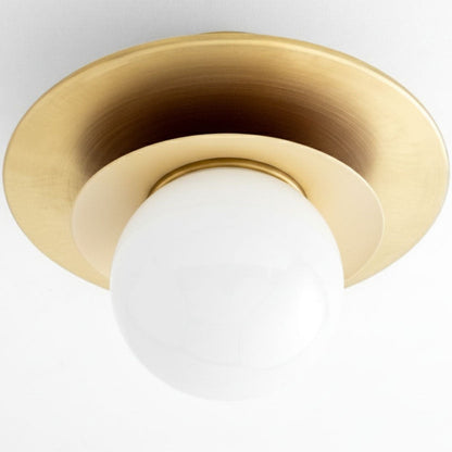 Ilincic Modern Morandi Globe Brass Ceiling Light
