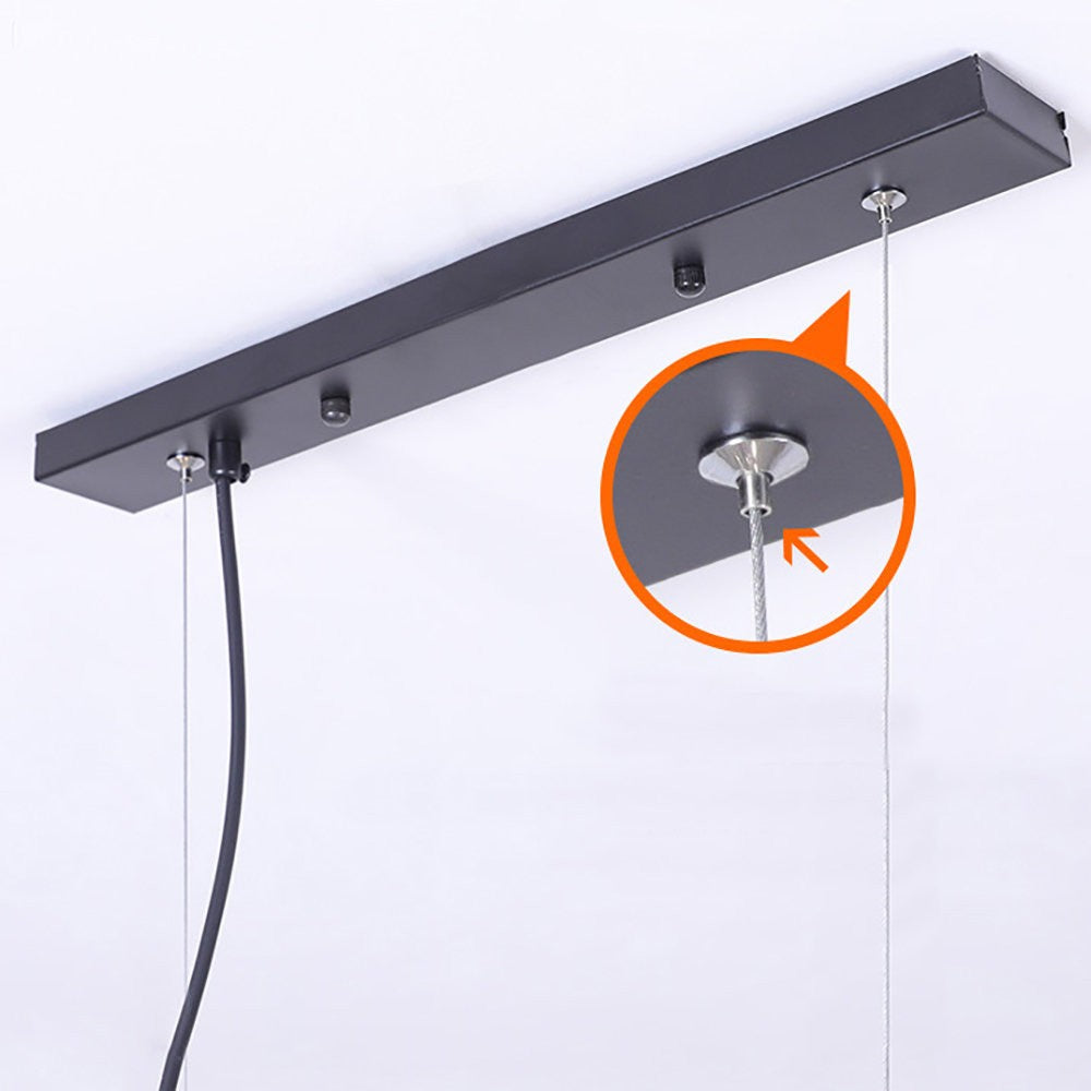 Malley Modern 8-Light Black Globe Glass Chandelier