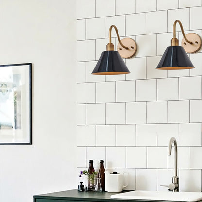 Ferm Minimalist Industrial Tapered Sconce