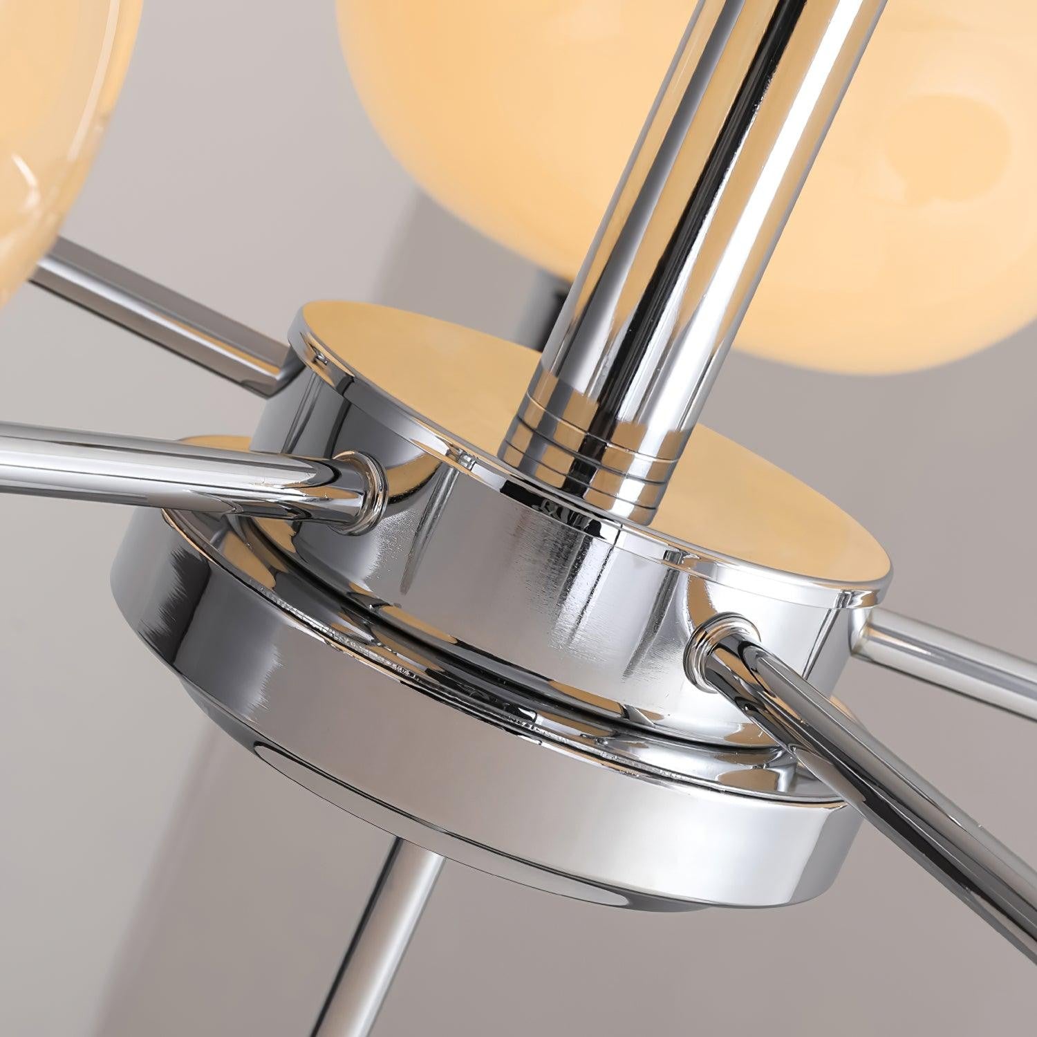 Shadella Modern Cream Glass Bauhaus Chandelier