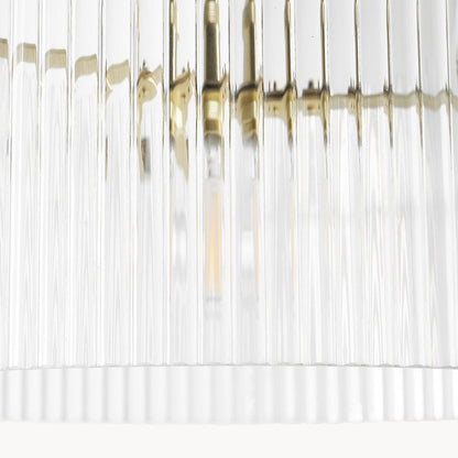 Erisen Farmhouse Ribbed Glass Pendant Light