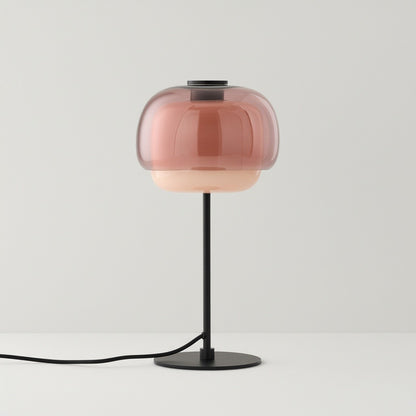 Xyndrae Modern Nordic Double-Layered Tinted Glass Table Lamp