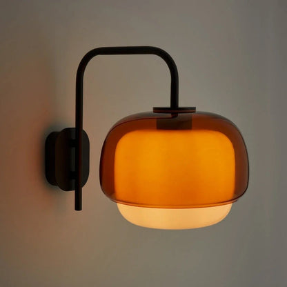 Jovynth Nordic Colorful Double-Layered Glass Wall Sconce
