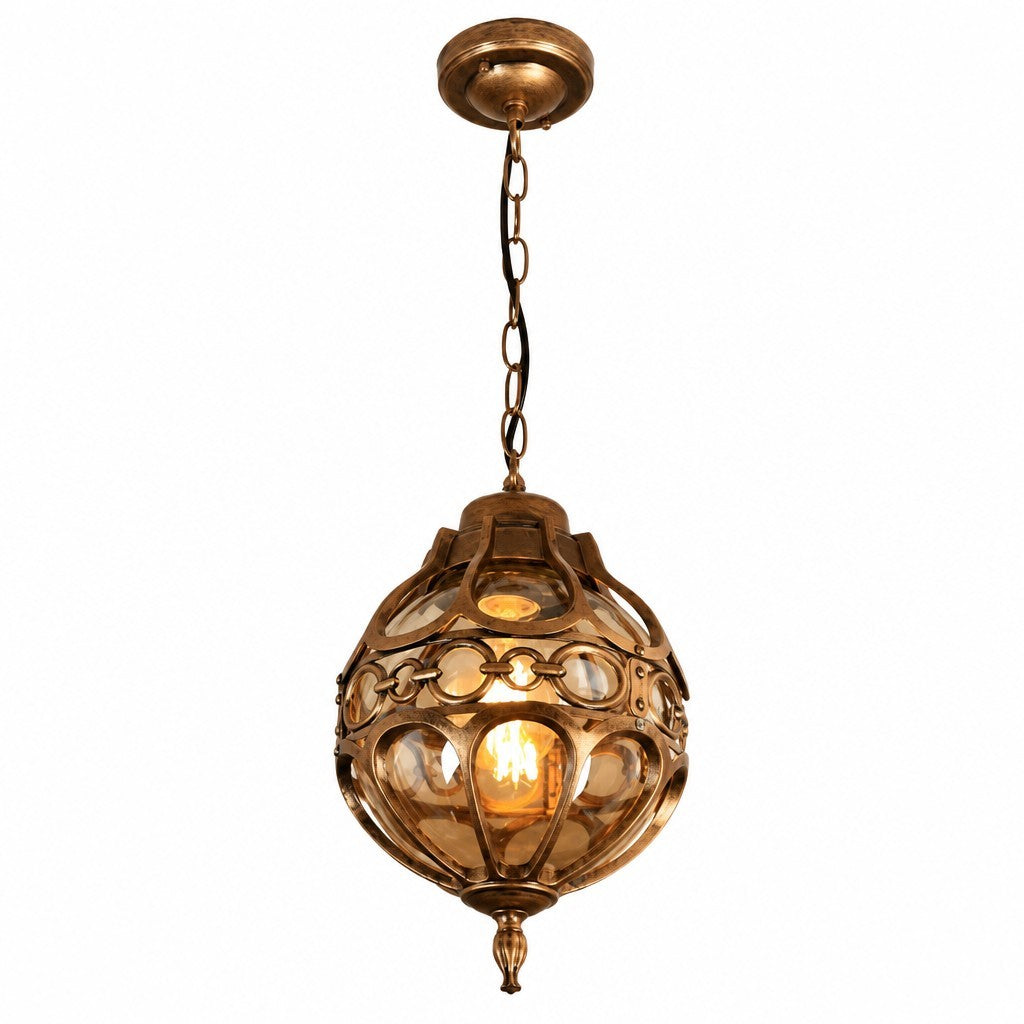 Magnus Farmhouse Outdoor Patio Porch Round Pendant Light