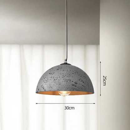 Luran Wabi Sabi Dome Stone Pendant Light