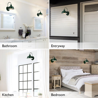 Anders Industrial Metal Dome Wall Sconce