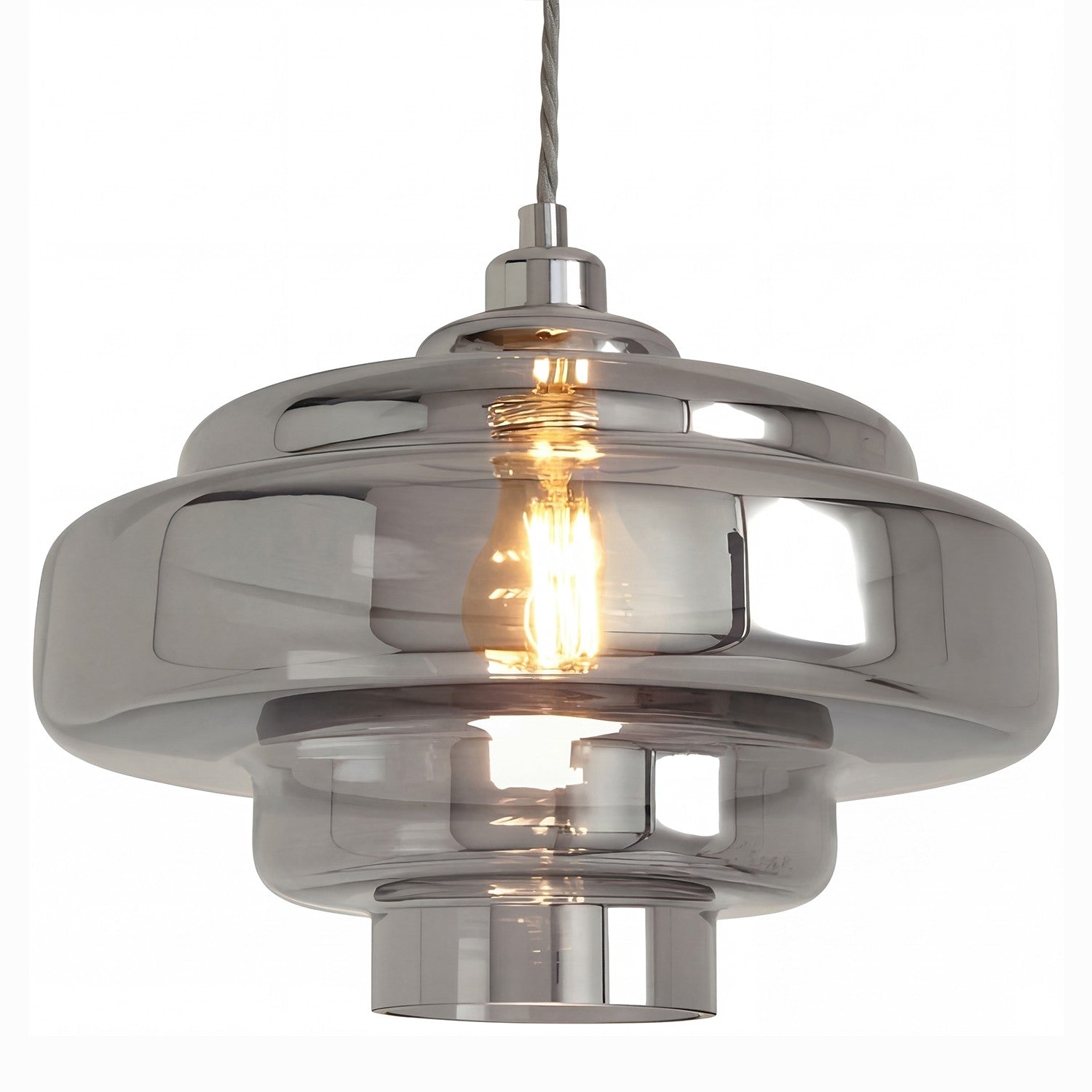 Yves Vintage Tiered Glass Pendant Light