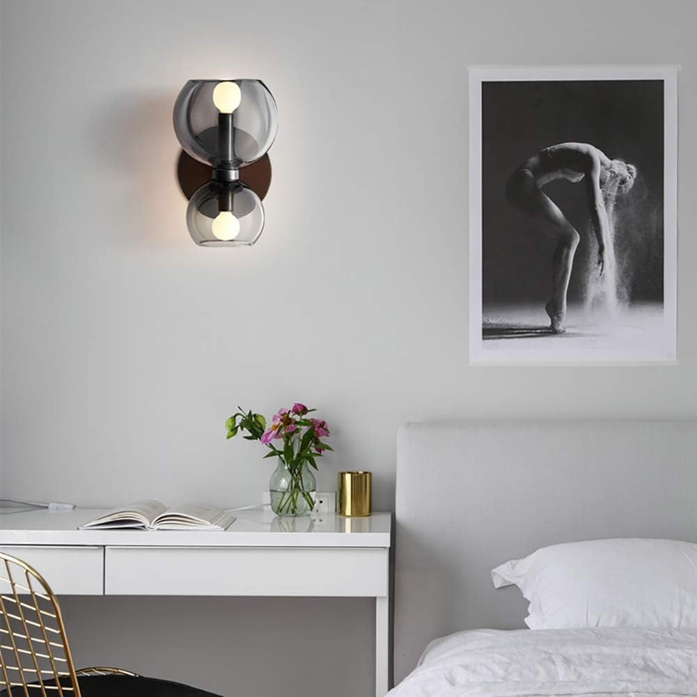 Trisia Modern Up Down Glass Wall Sconce