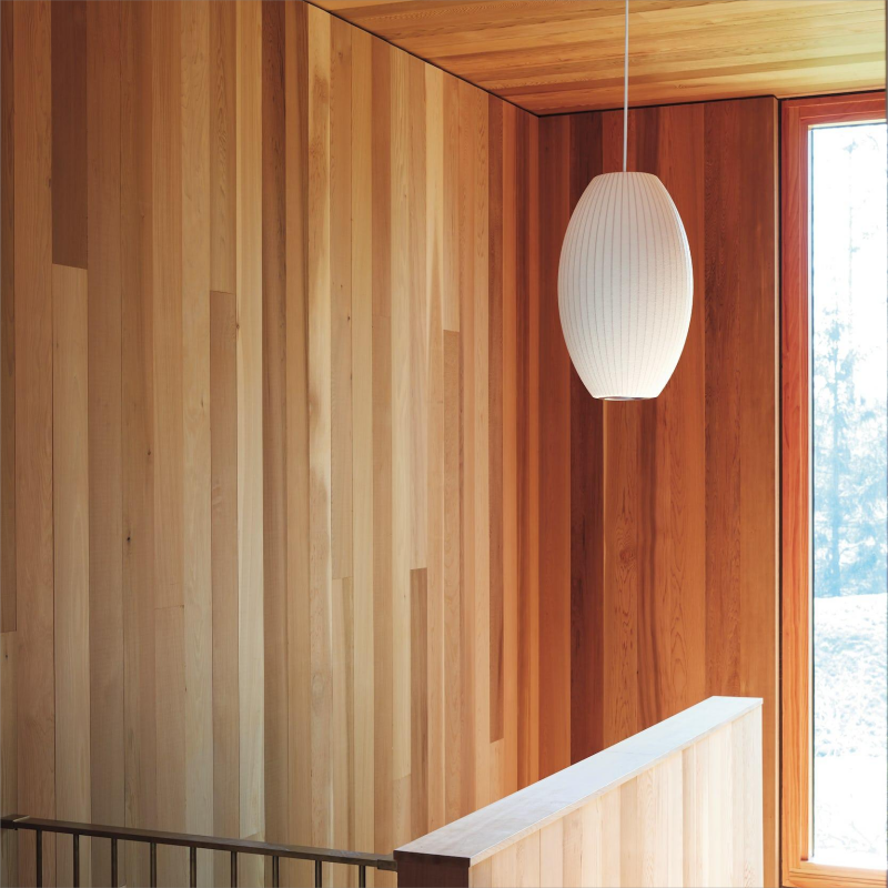 Giovanni White Silk Nelson Bubble Lamps