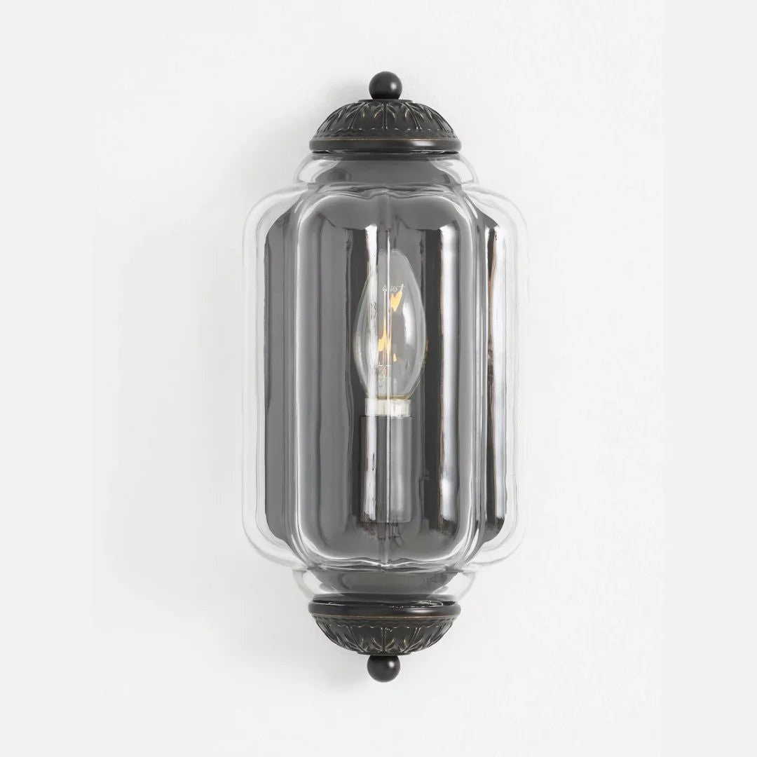 Michael Vintage Eloise Milk Glass Flush Wall Light