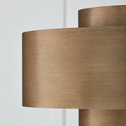 Aurelius Brushed Texture Metal Double Drum Chandelier