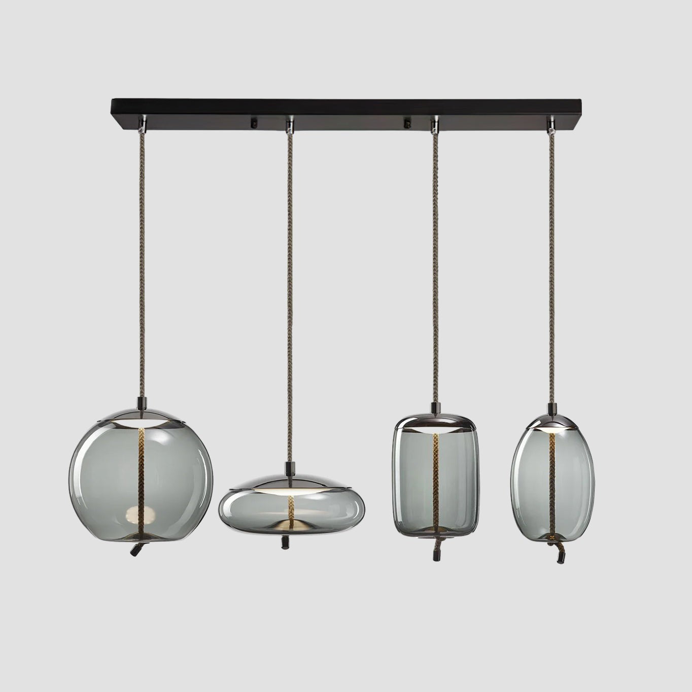 Lewis Modern LED Geometric Glass Pendant Light