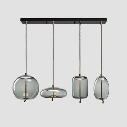 Lewis Modern LED Geometric Glass Pendant Light