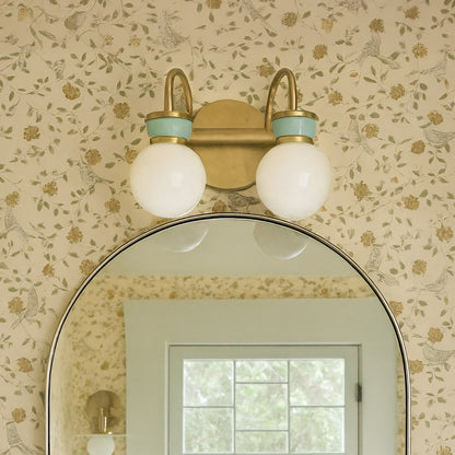 Theodore Vintage Opal Glass Wall Sconce