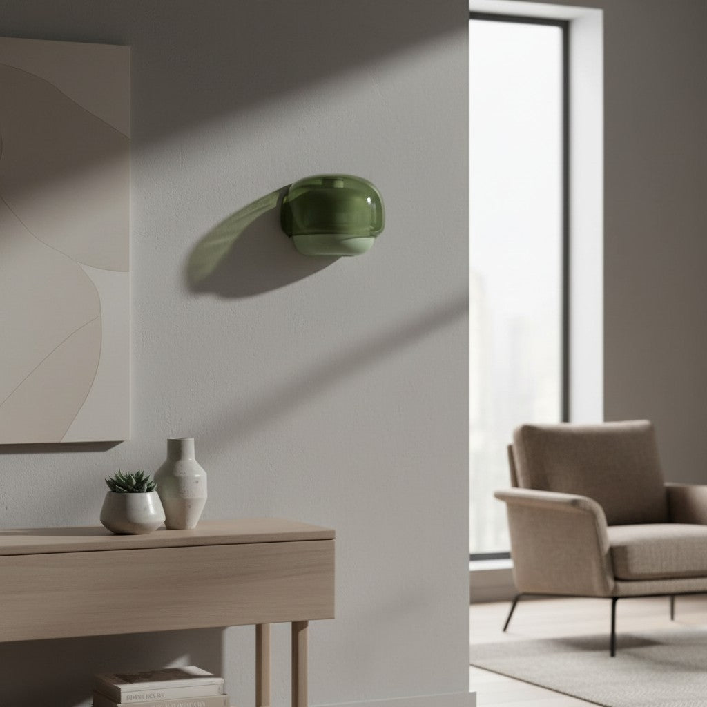 Norman Modern Colorful Layered Glass Wall Light