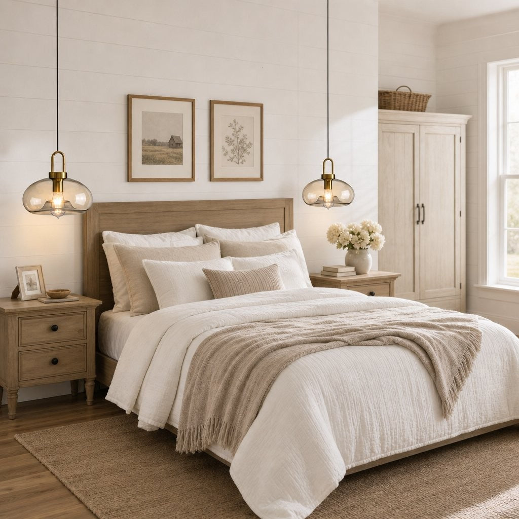 Vylith Brass Cognac Glass Single Hanging Lamp