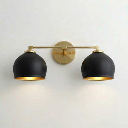 Conrad Vintage 3 Heads Bellflower Glass Wall Sconce