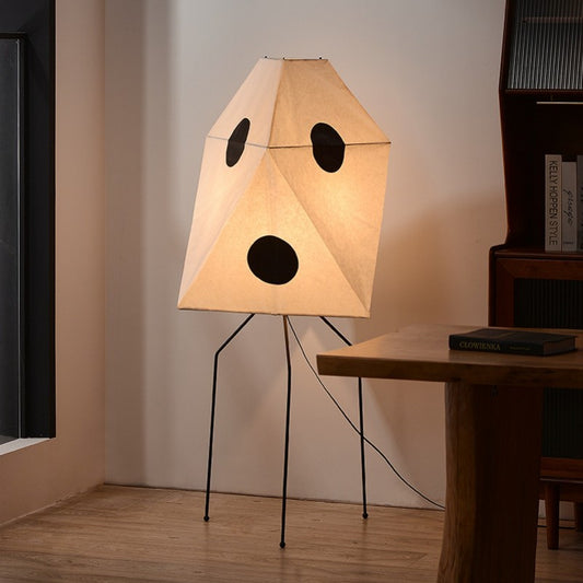 Kiran Minimalist Wabi-sabi Tripod Floor Lamp