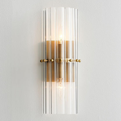 Vovizy Farmhouse Double Mallory Crystal Sconce