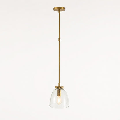 Titus Minimalist Transparent Glass Pendant Light