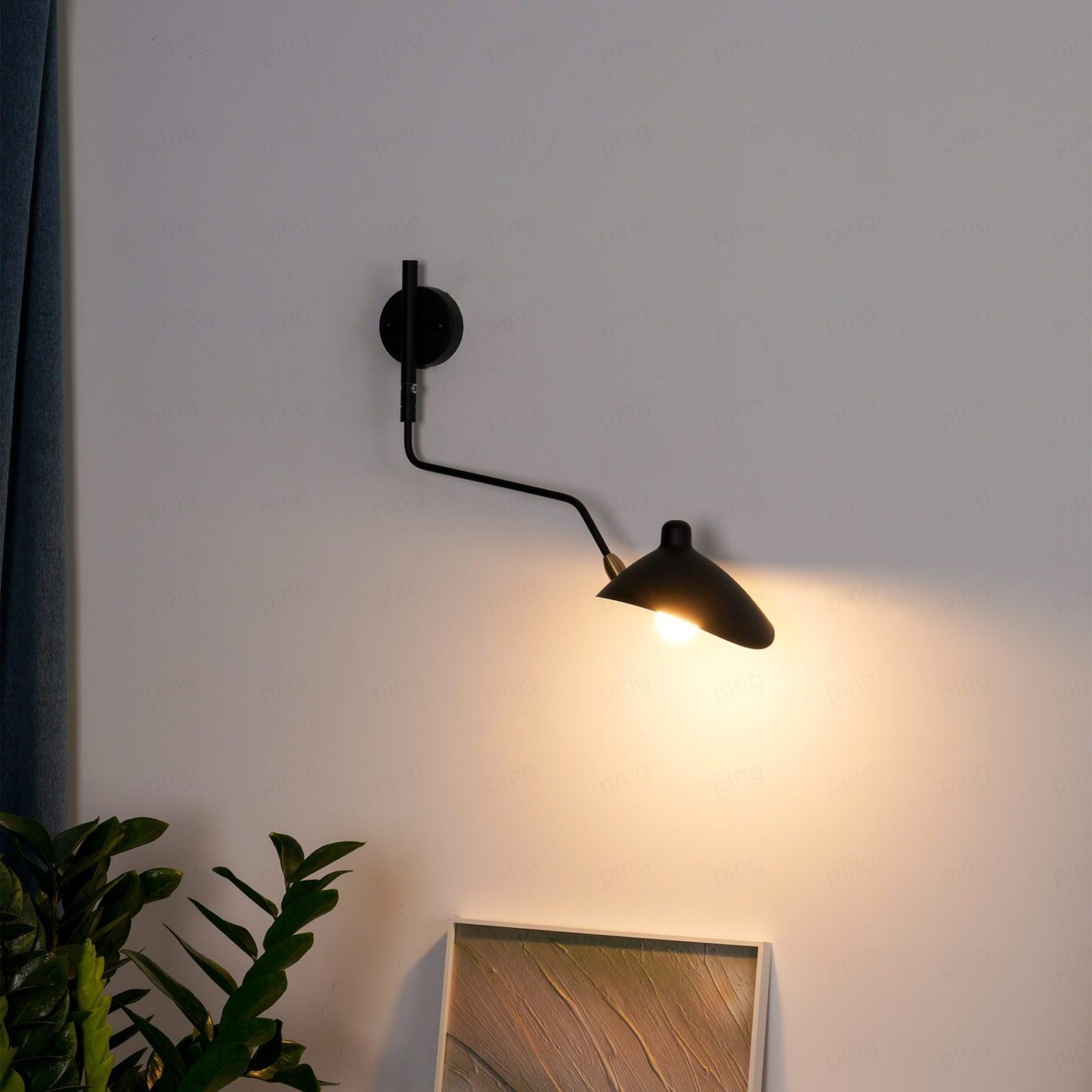 Radha Swing Arm Industrial Modern Wall Sconce