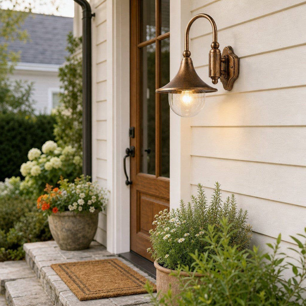 Rafferty Farmhouse Metal Outdoor Porch Wall Light