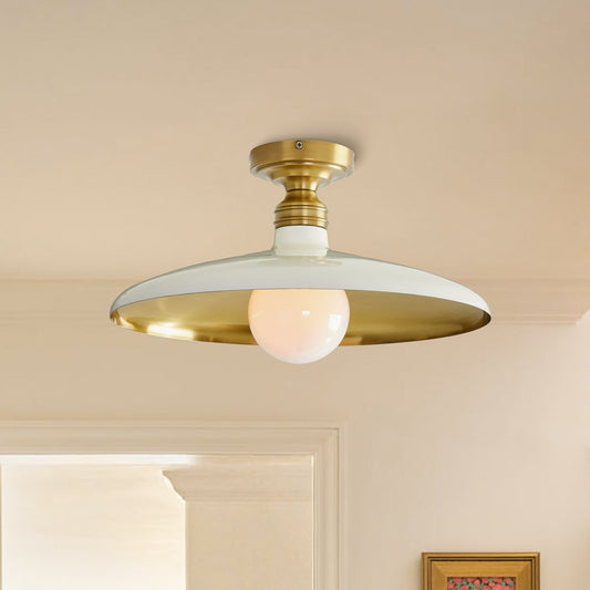 Dulcinea Farmhouse Metal Flush Mount Ceiling Light
