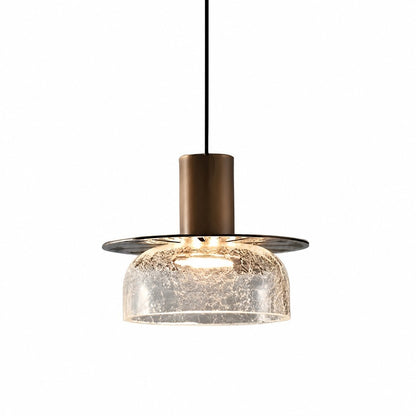 Arloen Modern Crackle Glass Pendant Light