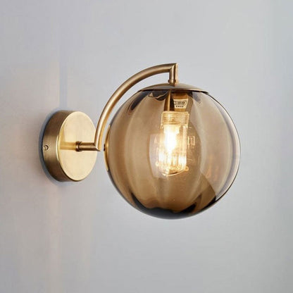 Soluna Modern Ball Glass Wall Sconce