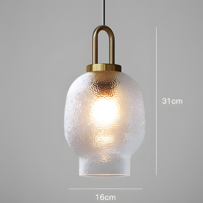Cove Rustic Glass Metal Pendant Light