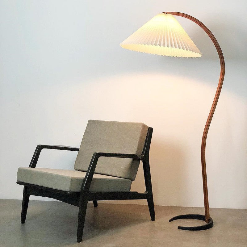 Anamika Vintage Mid Century Wooden Floor Lamp