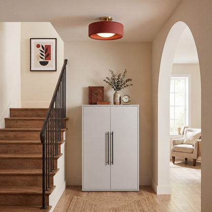 Aura Modern Porcelain Flush Mount Ceiling Light