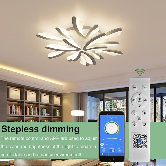 Sariel Led Dimmable Acrylic V Shape Ceiling Light