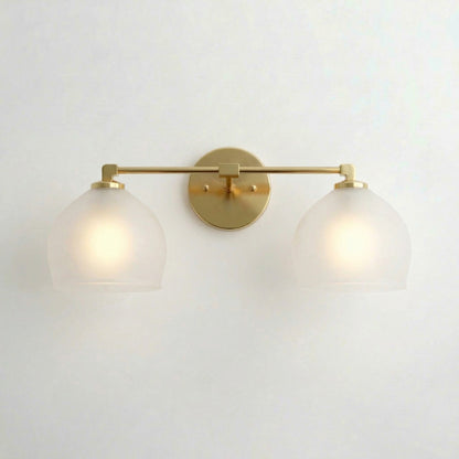 Conrad Vintage 3 Heads Bellflower Glass Wall Sconce