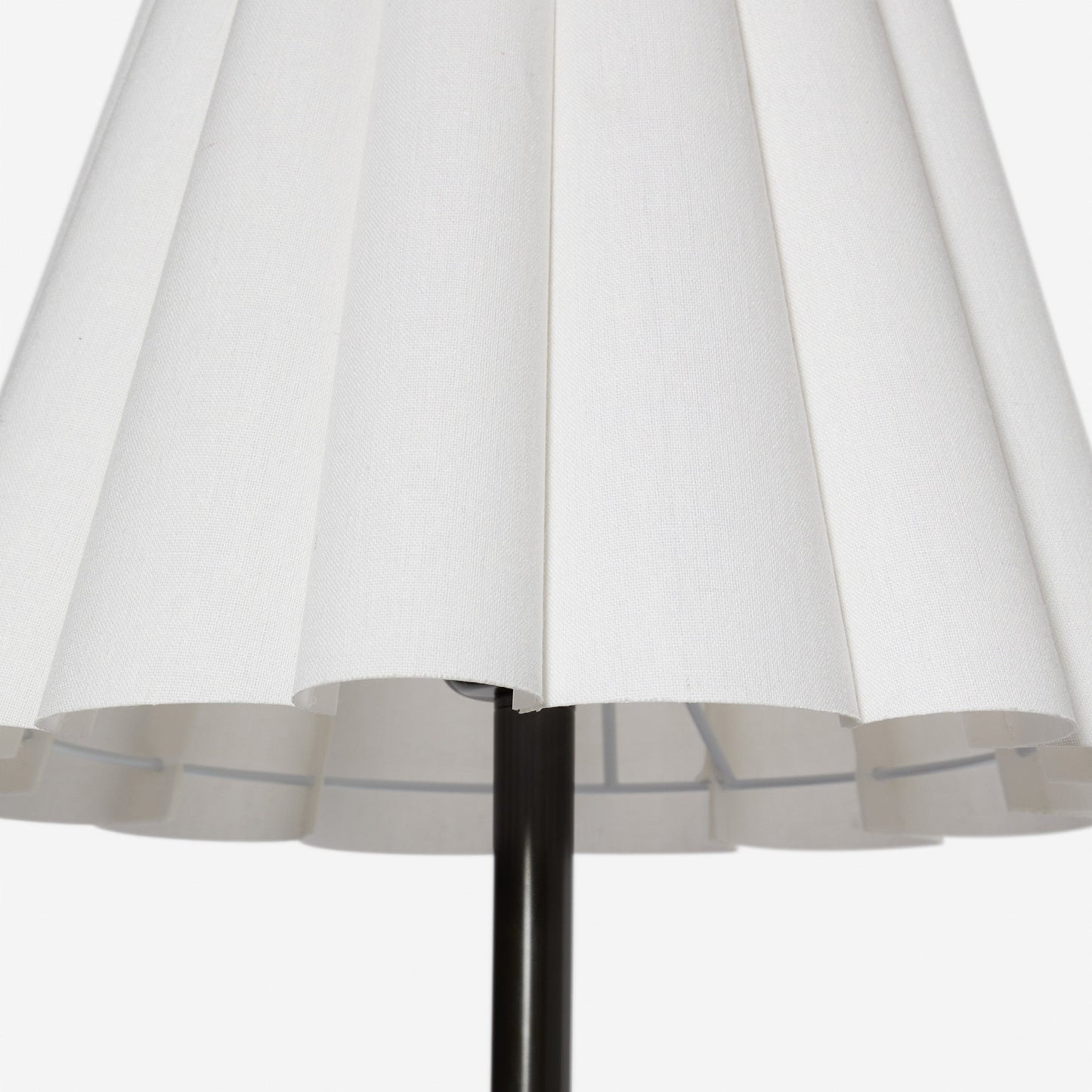 Eadweard Modern Cone White Linen Floor Lamp