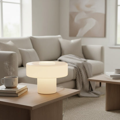 Aetheris Modern Colorful Glass Mushroom Table Lamp