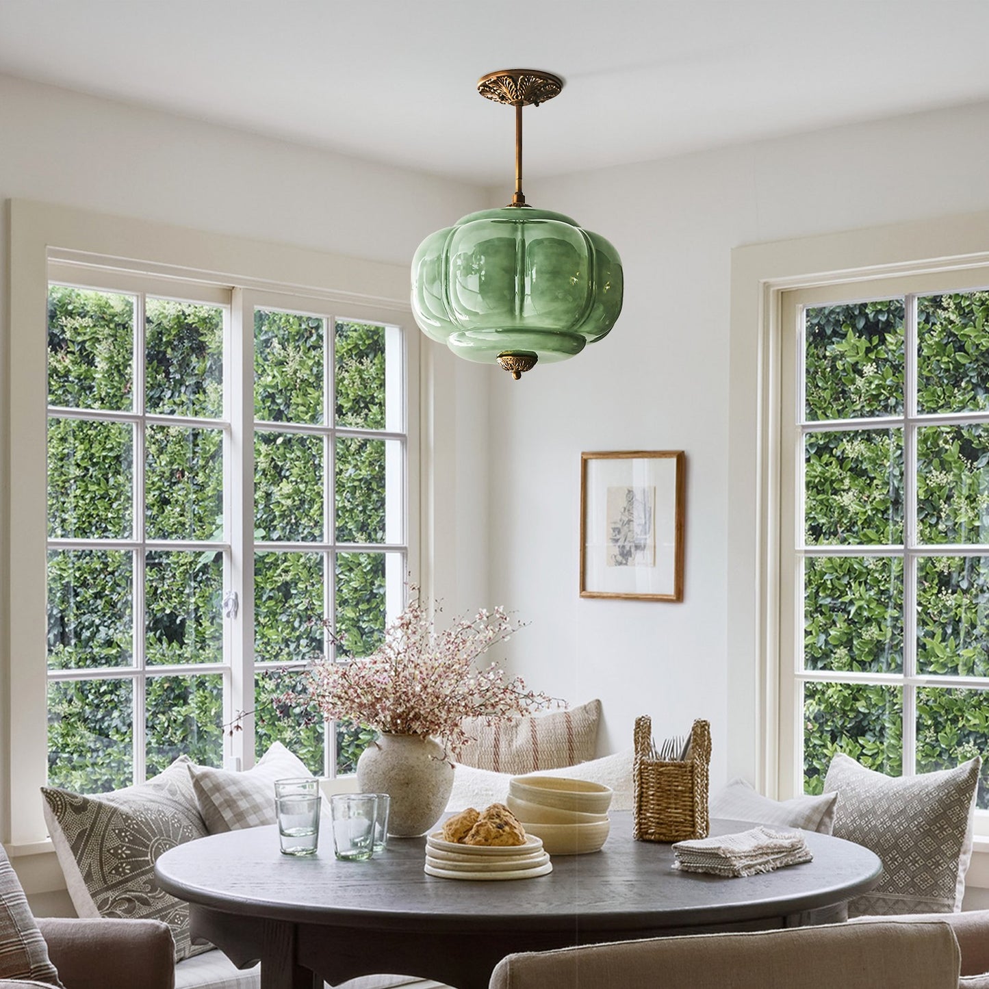 Ozita Retro Semi-Flush Mount Eloise Pendant Light