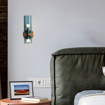 Trisia Modern Up Down Glass Wall Sconce