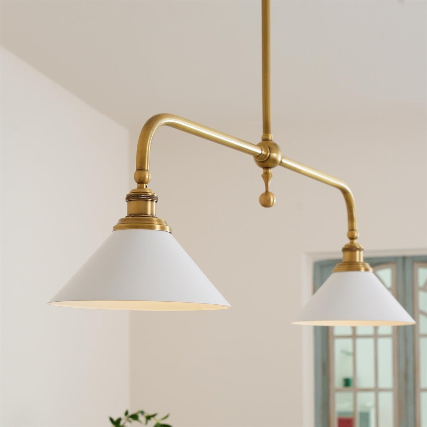 Foxx Retro Metal Conical Ceramic Pendant Light