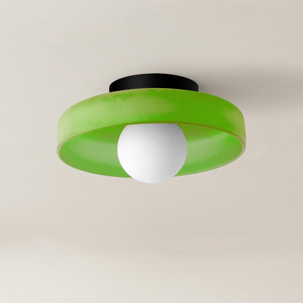 Zayn Colorful Glass Round LED Ceiling Light