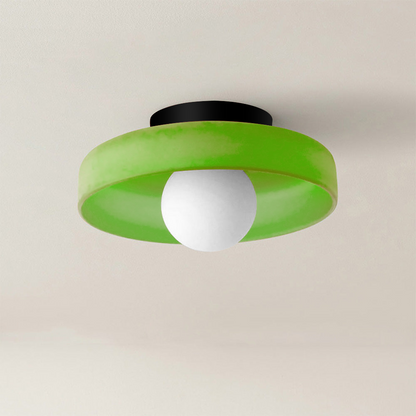 Zayn Colorful Glass Round LED Ceiling Light