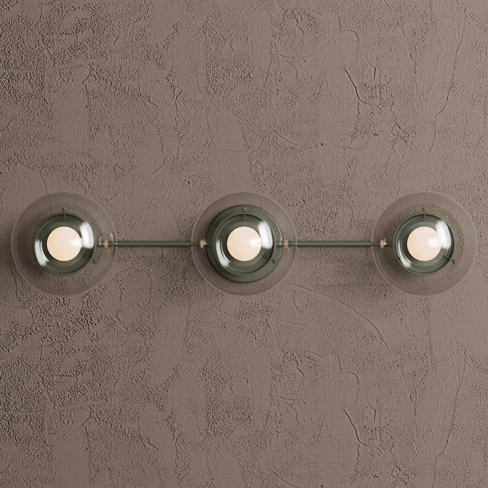 Philo Nordic 3-light Glass Globes Wall Light