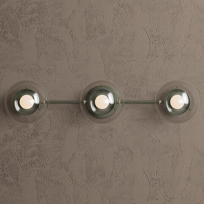 Philo Nordic 3-light Glass Globes Wall Light