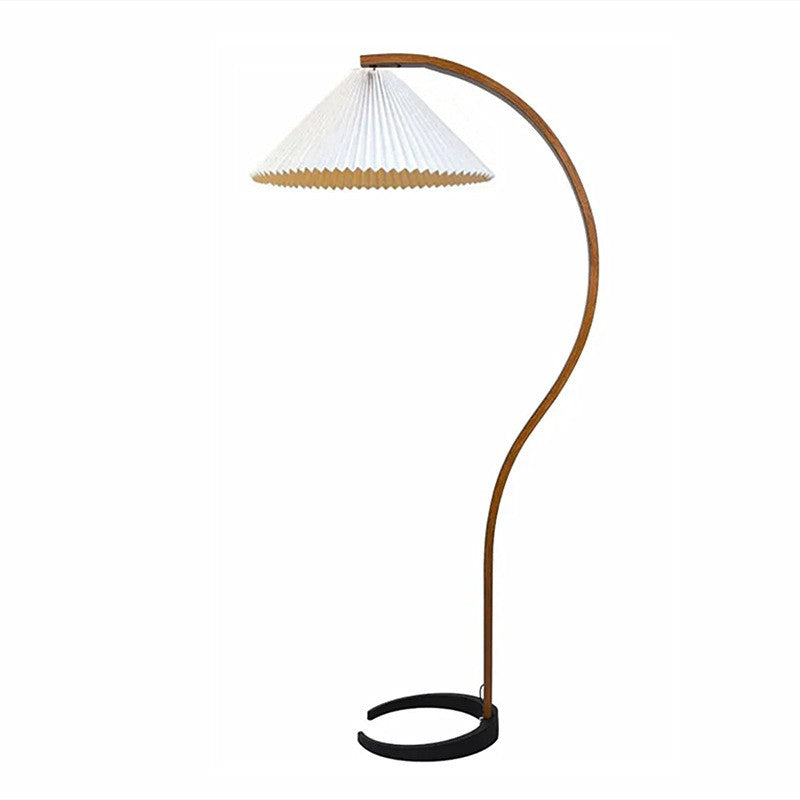 Anamika Vintage Mid Century Wooden Floor Lamp