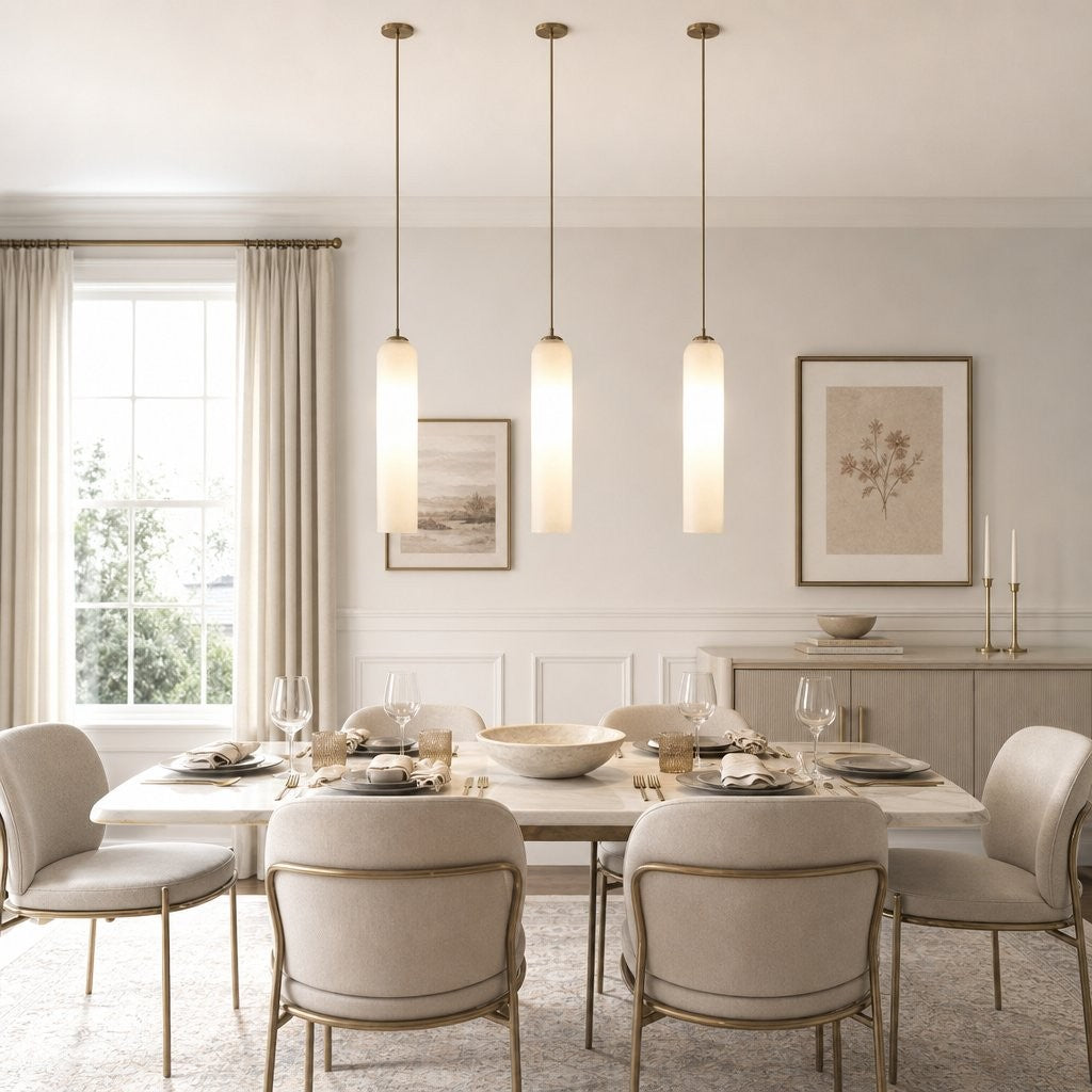 Kimaya Benedict Tube Glass Pendant Lamp