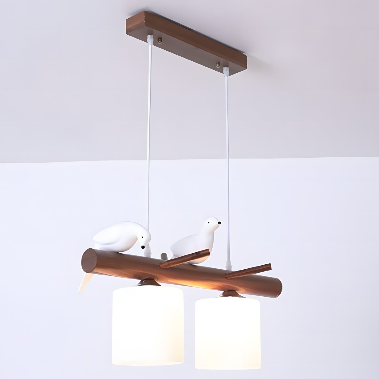 Bird Wooden Chandelier