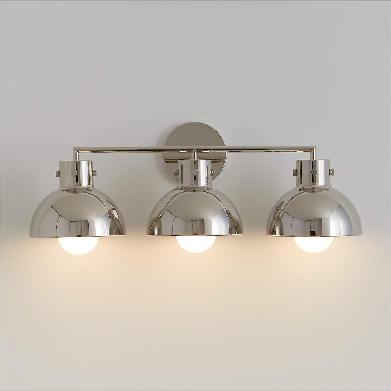 York Minimalist 3-Light Glass Globe Metal Wall Light
