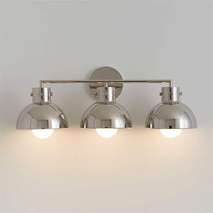 York Minimalist 3-Light Glass Globe Metal Wall Light