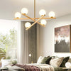 Delilah Minimalist Line Ball Chandelier